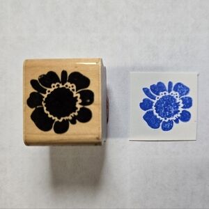 Floral Design Rubber Craft Stamp - D.O.T.S.